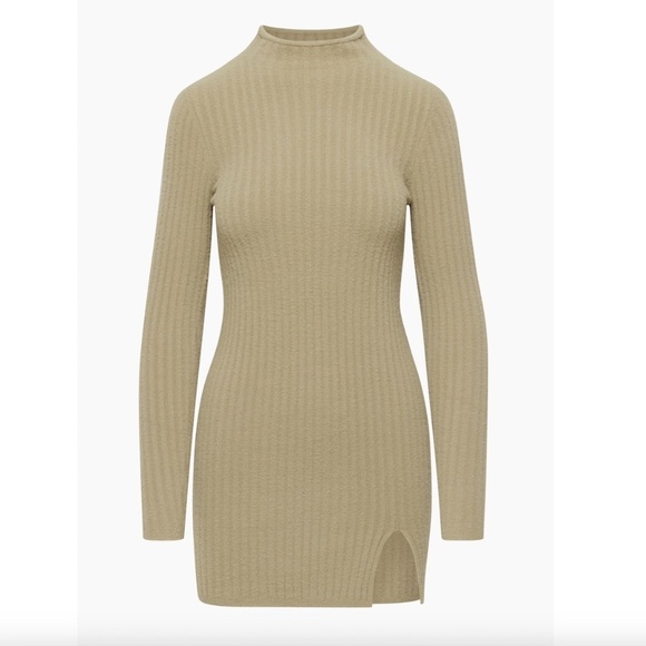 Wilfred Dresses & Skirts - NWT! Aritzia | Wilfred Station Hush Knit Sweater Dress | Taupe Size S
